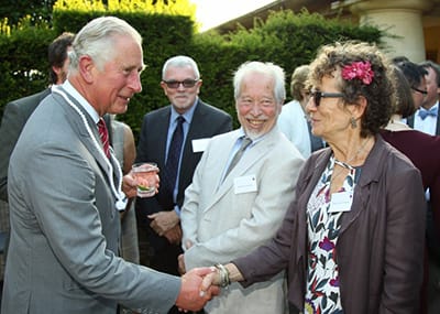 Janet Snowdon with HRH The Prince of Wales