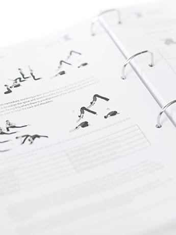 Yoga course folder